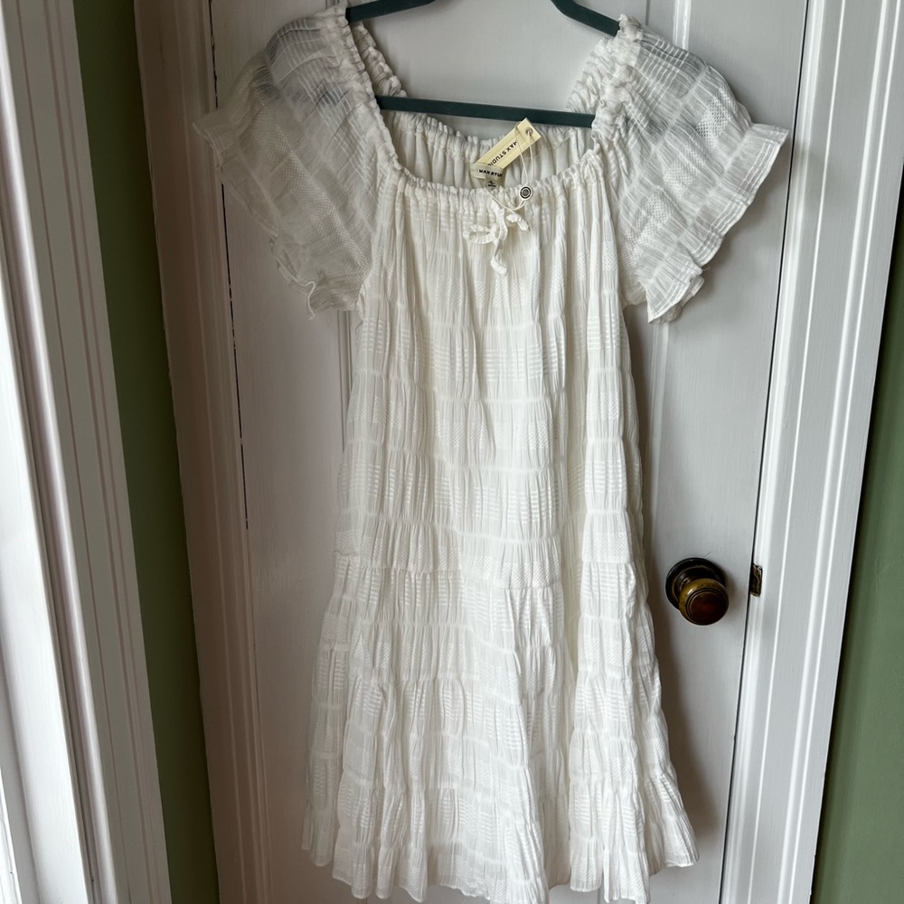 Max Studio white dress new with tags